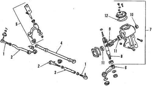 Genuine mitsubishi pitman arm mb241166