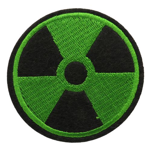 Radioactive emblem patch ironing on ironing on ironing up painting-