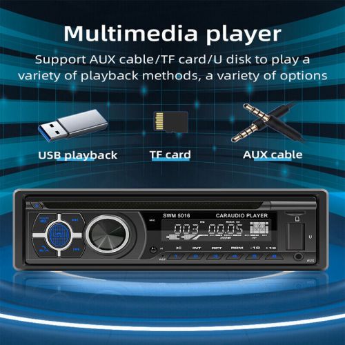 1 din car universal stereo cd/dvd player bluetooth fm/rds/am radio app mp3 usb