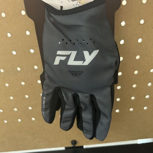 Fly racing lite gloves charcoal/black sz men xs/women medium - 377-711xs bmx new