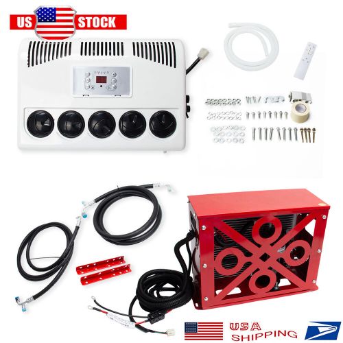 12v 11000 btu truck cab air conditioner for car bus rv semi trucks caravan