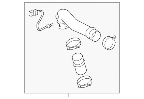 Genuine gm charge air cooler inlet duct 84784913