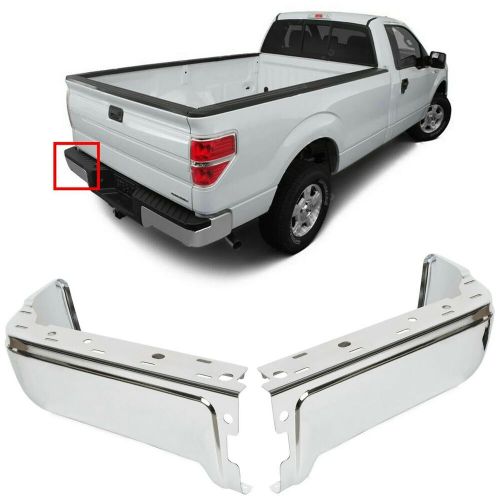 Rear face bar w/o sensor hole bumper end cap fit for 09-14 ford f150 de