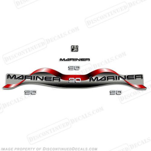 Fits mariner 90hp decal kit - red