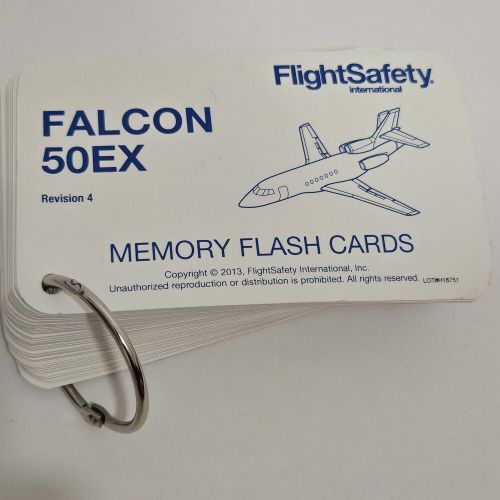 Falcon 50ex memory flash cards flight safety international pilot study program