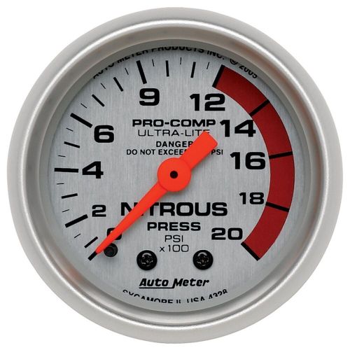 Auto meter 4328 ultra-lite nitrous pressure gauge