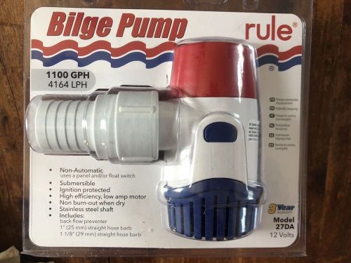 Rule 27sa 1100 gph automatic 12 volt bilge pump