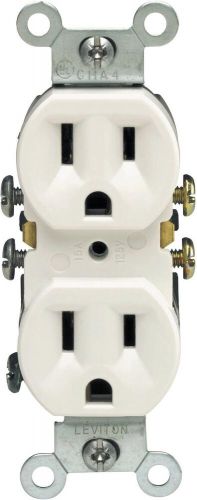 Leviton 5320-wmp 15 amp, 125 volt, duplex receptacle, 10 pack, white