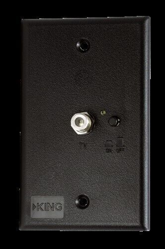 King jack pb1001 tv antenna power injector switch plate - black