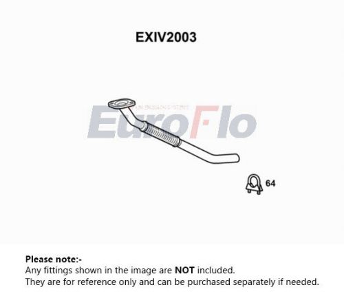 Exhaust pipe front exiv2003 euroflo 500329487 504059011 top quality guaranteed