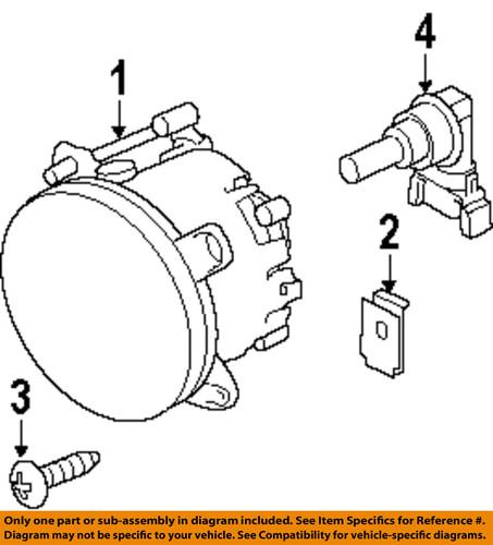 Land rover oem xbj000090 fog light-fog lamp