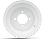 Gtw white steel golf cart wheel | 8x7 | 2:5 offset | 4x101.6mm bolt pattern