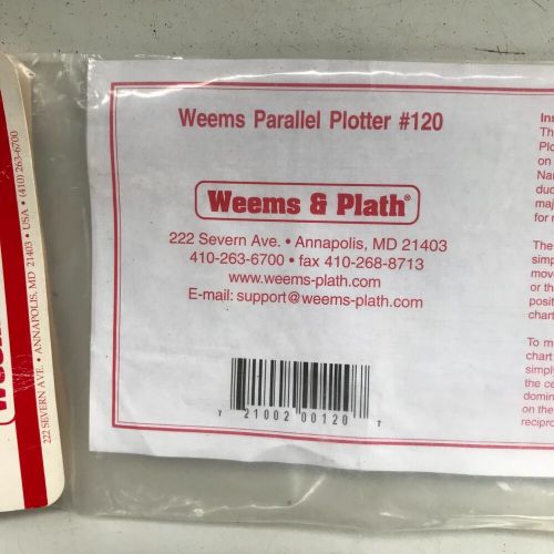 Weems &amp; plath parallel plotter # 120, weems &amp; plath new in package