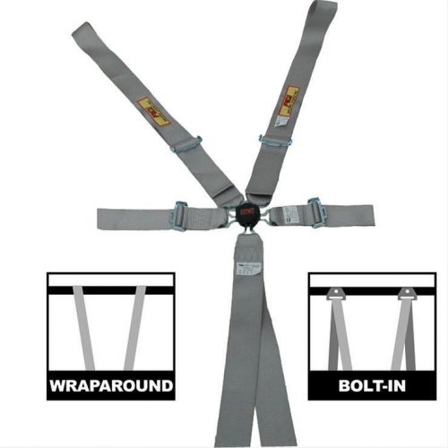 Rci 9510cpl - platinum series 6-point sfi 16.1 harness set, gray