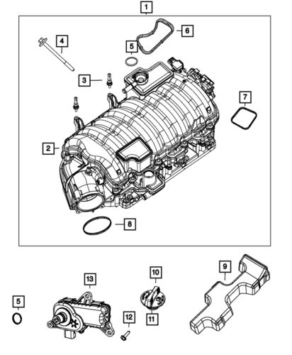 Genuine mopar engine oil cap 4884819ae