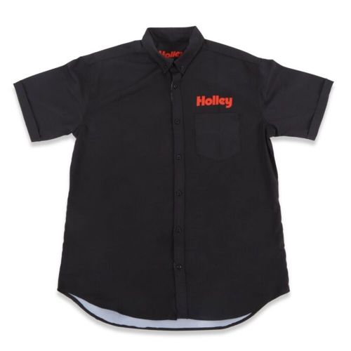 Holley performance 10437-3xhol holley logo button down shirt