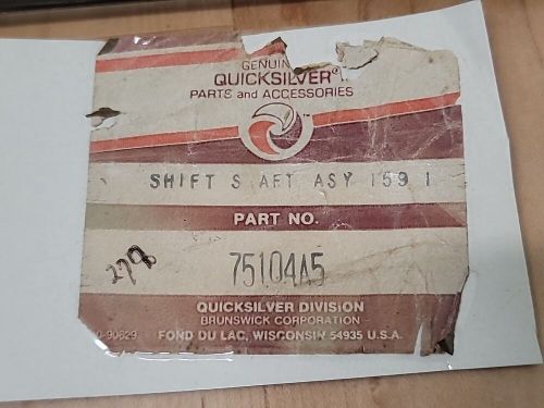 Oem mercury quicksilver shift shaft assembly 75104a5