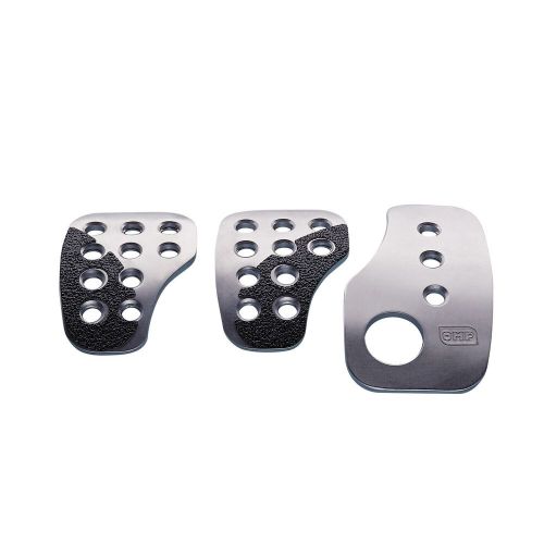 Omp racing pedal covers rally silver worldwide