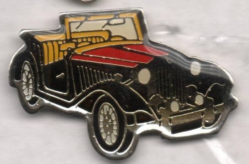 Mg midget 1945 lapel pin with butterfly clasp in nice colours enamel (z)