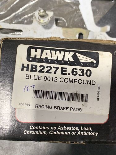 Hawk performance hb227e.630 fits bmw race blue 9012 rear brake pads