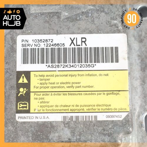 2004 cadillac xlr safety air restraint bag control module 10352872 oem