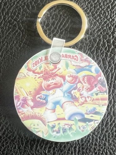 Gpk garbage pail kids adam bomb keychain custom made acrylic keychain