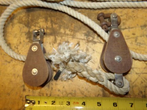 Gibb 1 3/4&#034;tufnol block &amp; tackle single sailing boat rigging pulley england