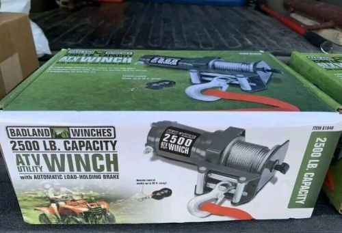 Badland 12v electric winch 2500lbs #61840 with remote!