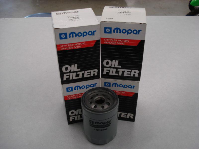 Mopar j3242397 engine oil filter brand new pack of 4