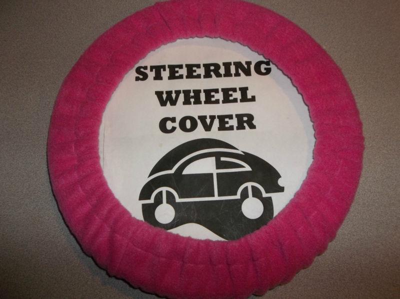 Steering wheel cover awesome pink