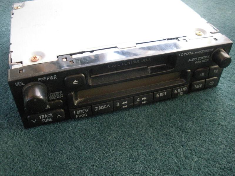 Toyota tacoma radio oem control deck fm tuner disc cassete tape cd player