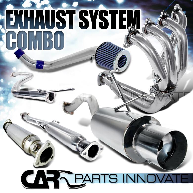 1992-1995 civic 2/4dr sohc cold air intake+header+catback exhaust system