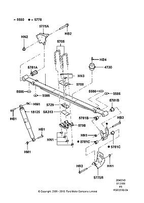 Al3z18125g ford shock absorber assy