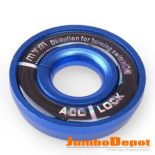 Blue car decoration ignition ring turning switch keyhole lock kit for audi mtm