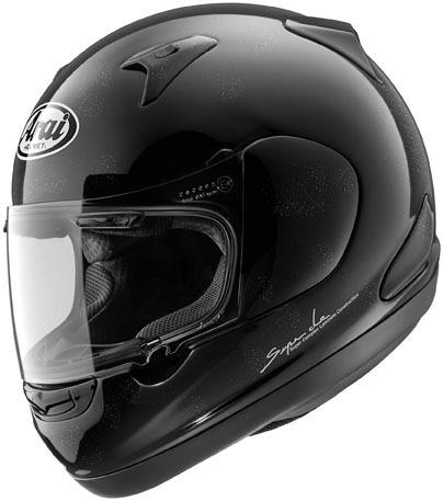 New arai rx-q full-face adult helmet, pearl black, large/lg