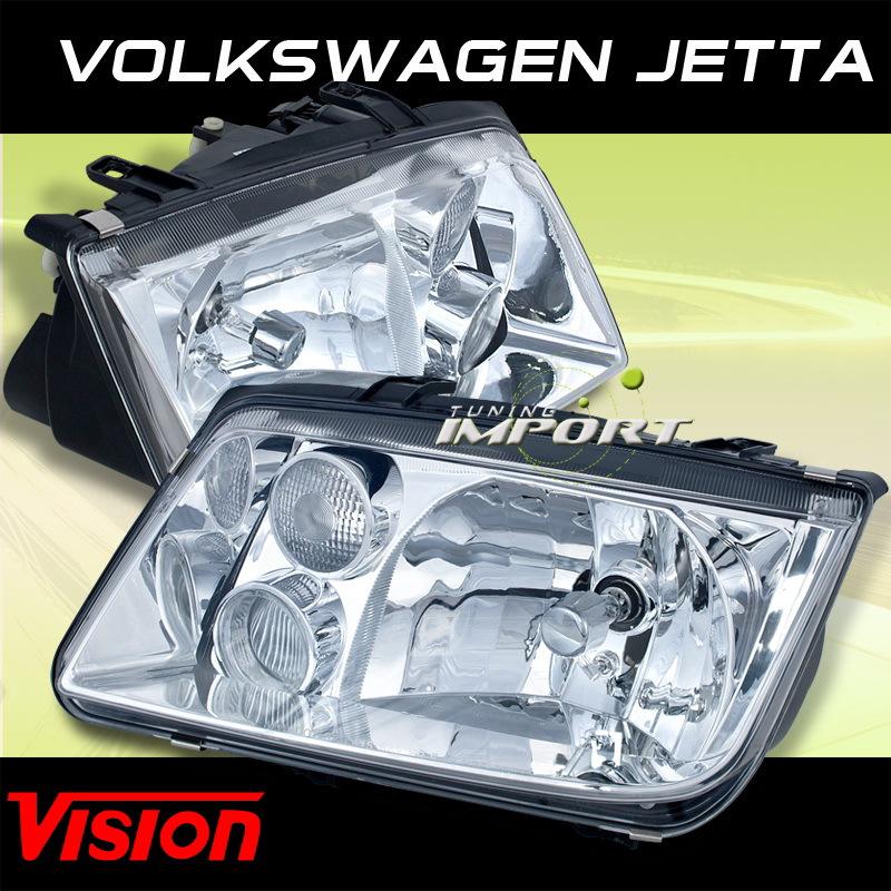 Volkswagen 99-02 jetta replacement pair lh+rh headlights lamps