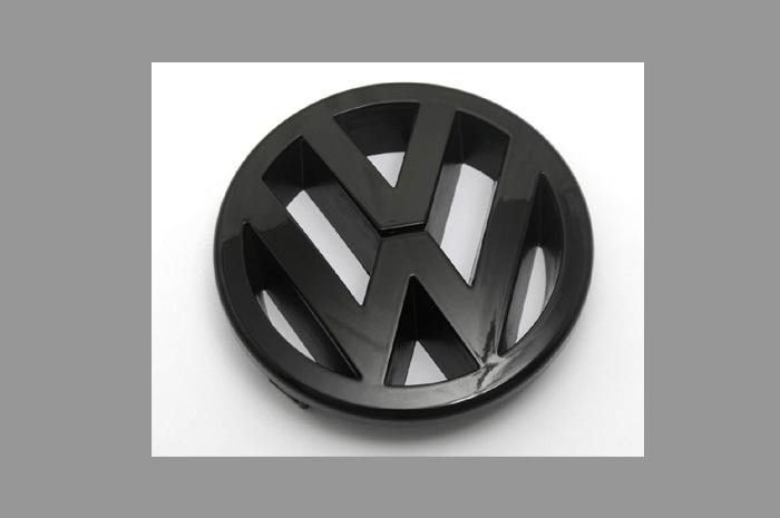 Vw golf mk5 gti 2.0t fsi gloss black front grille emblem badge