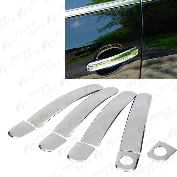 Fm stainless steel door handle cover trim silver for vw passat jetta golf skoda 