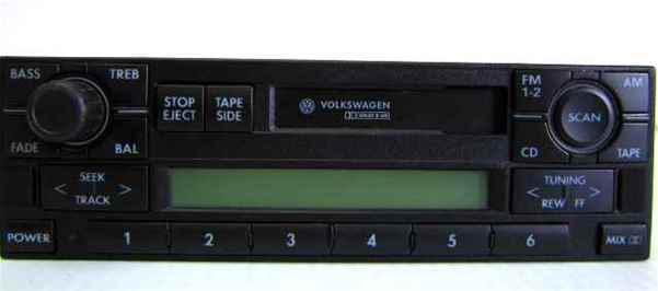 00-03 vw jetta passat golf monsoon radio cassette oem