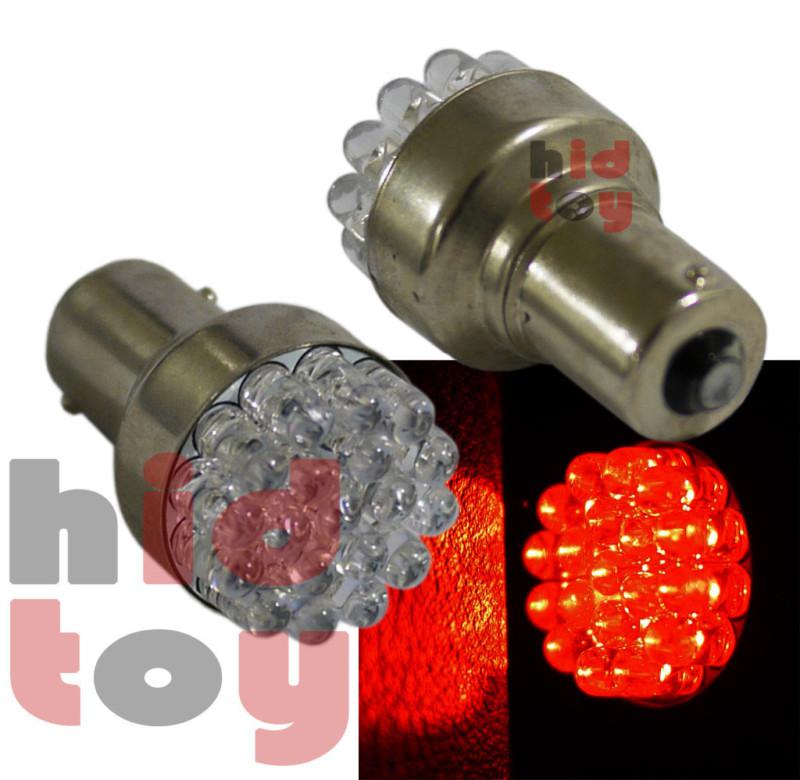 1156 3497 1073 super red 2x round 19 led bulbs #cr3 reverse back up aur32 light