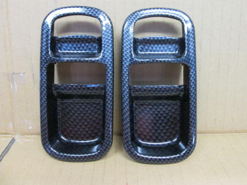 [k2309] jdm:nissan:skyline:hcr32:carbon look finish inner handle bezel x2set