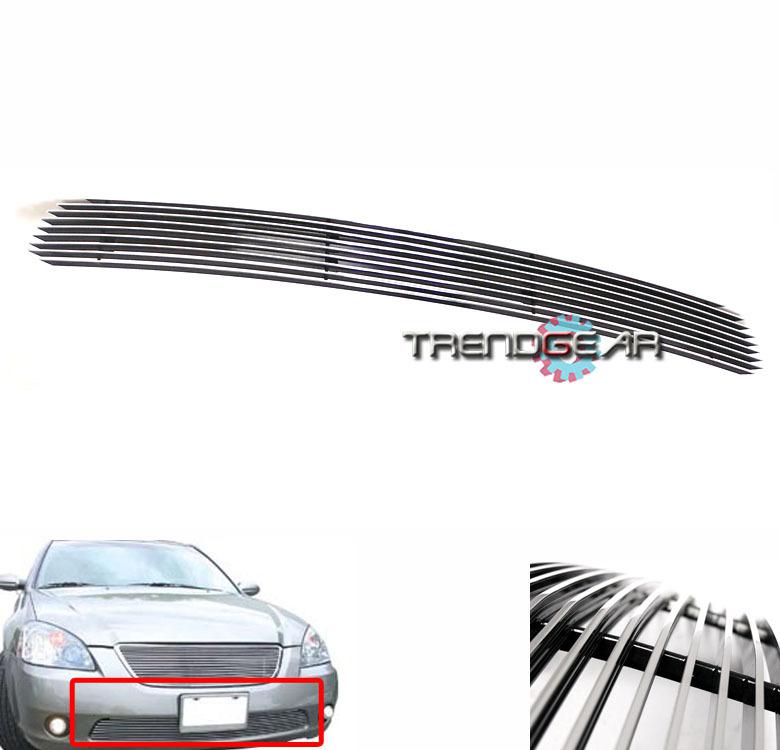 02-04 nissan altima base s se sl sedan v6 front bumper billet grille grill 03