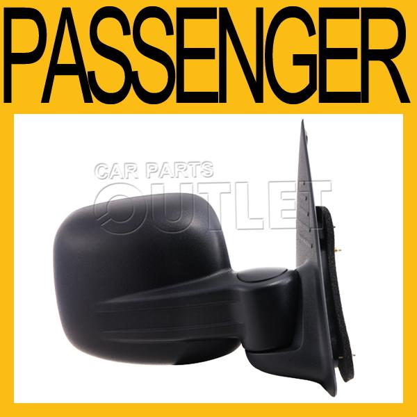 02-07 jeep liberty right hand side mirror manual foldable textured convex glass