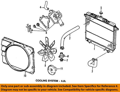 Dodge oem 52029185ac cooling fan-lower shroud