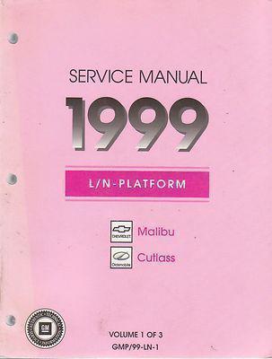 1999 chevy malibu\oldsmobile cutlass factory issue repair manual set