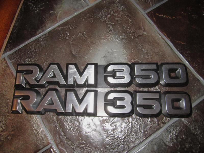 Dodge- ram 350 emblems  81-93 84 85 86 87 88 89 90 91 92 oem diesel badge fender