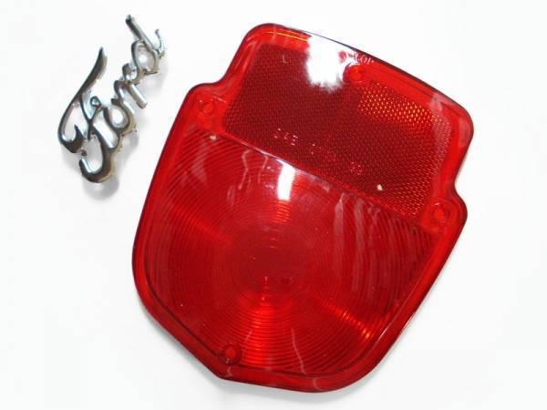 1953 54 55 56 ford f100 pickup truck tail light lens w/ ford script new