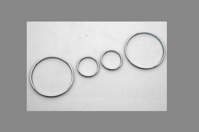 Bmw e39 5 series e53 x5 chrome dashboard instrument gauge dial ring set