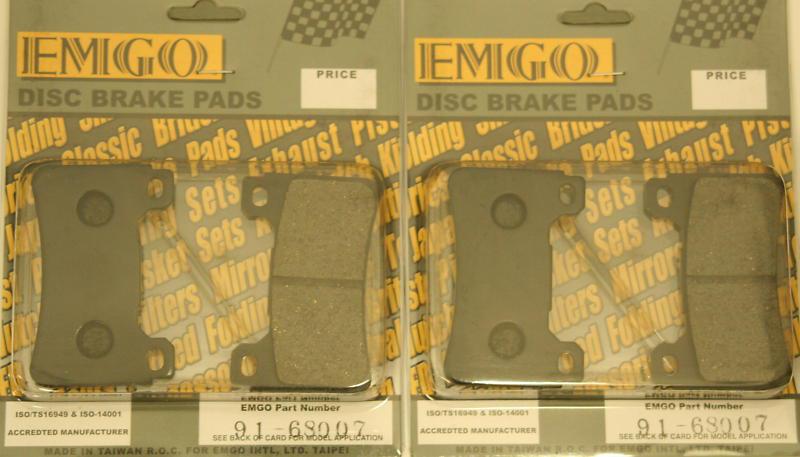 Emgo front brake pads 05 06 honda cbr600rr 600rr 91-68007