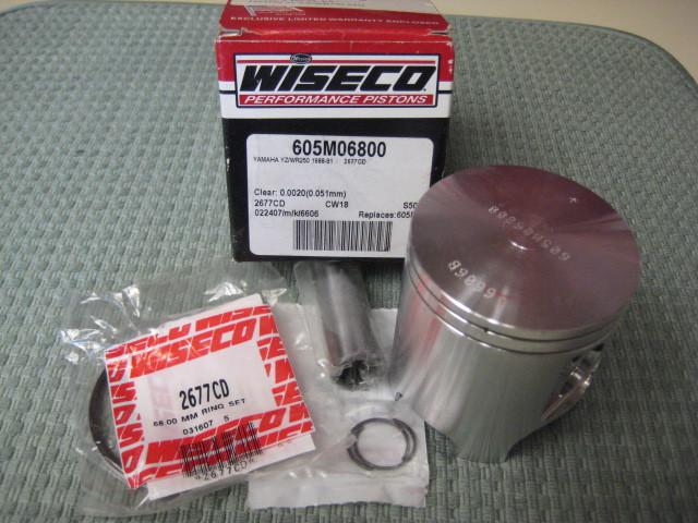 Yamaha yz/wr 250 1988-1991 wiseco standard size piston kit 